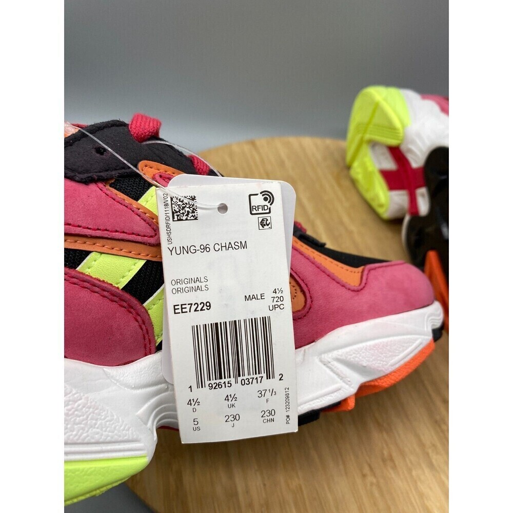 Adidas Shoes Mens Sz 5 Multicolor Sneaker Running Trainer Lace Up Low Top EE7229 - Picture 9 of 12